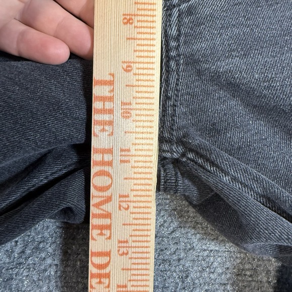 Abercrombie & Fitch Jeans Womens 25/0 Black 90s Straight Ultra High Rise Raw Hem - Picture 10 of 13